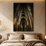 Vaulted Arch Abstract Wall Art Canvas Print - Image 7