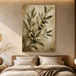 Olive Branch Botanical Wall Art Canvas Print - Image 6
