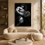 Atlas Monochrome Wall Art Canvas Print - Image 9