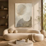 Textured Stone Wabi Sabi Wall Art Canvas Print - Image 8