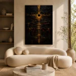 Celestial Axis Abstract Wall Art Canvas Print - Image 6