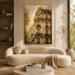 Parisian Facade Architecture Wall Art Canvas Print - Image 8