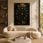 Zodiac Wheel Astrology Wall Art Canvas Print - Image 8