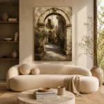 Ancient Stone Archway Architecture Wall Art Canvas Print - Image 8
