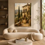 Tuscan Villa Architecture Wall Art Canvas Print - Image 8