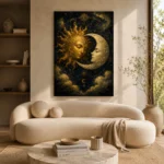 Sun and Moon Astrology Wall Art Canvas Print - Image 8