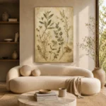 Pressed Herbarium Botanical Wall Art Canvas Print - Image 8
