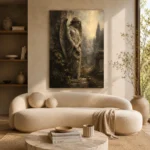 Weeping Angel Gothic Wall Art Canvas Print - Image 8
