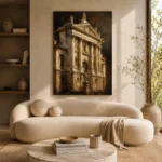 Classical Facade Architecture Wall Art Canvas Print - Image 8