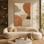 Terracotta Clay Wabi Sabi Wall Art Canvas Print - Image 8