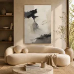 Ink Wash Wabi Sabi Wall Art Canvas Print - Image 8