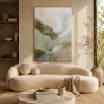 Sage Moss Wabi Sabi Wall Art Canvas Print - Image 8