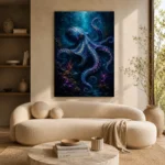 Deep Sea Octopus Underwater Wall Art Canvas Print - Image 8