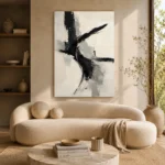 Black Arc Minimalist Wall Art Canvas Print - Image 8