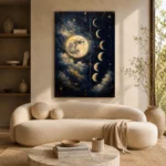 Moon Phases Astrology Wall Art Canvas Print - Image 8