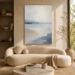 Soft Horizon Minimalist Wall Art Canvas Print - Image 8
