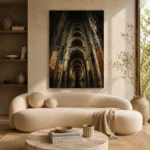 Vaulted Arch Abstract Wall Art Canvas Print - Image 8