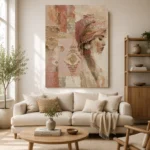 Rose Turban Ethnic Wall Art Canvas Print - Image 9