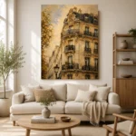 Parisian Facade Architecture Wall Art Canvas Print - Image 9