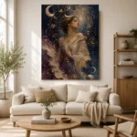 Celestial Muse Astrology Wall Art Canvas Print - Image 9
