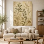 Pressed Herbarium Botanical Wall Art Canvas Print - Image 9