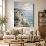 Coastal Cliff Landscape Wall Art Canvas Print - Image 9