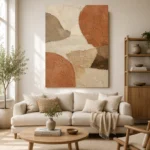 Terracotta Clay Wabi Sabi Wall Art Canvas Print - Image 9