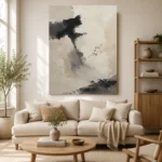 Ink Wash Wabi Sabi Wall Art Canvas Print - Image 9