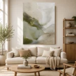 Sage Moss Wabi Sabi Wall Art Canvas Print - Image 9