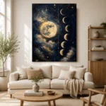 Moon Phases Astrology Wall Art Canvas Print - Image 10
