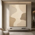 Ivory Flow Minimalist Wall Art Canvas Print - Image 10