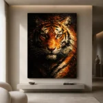 Golden Tiger Animal Wall Art Canvas Print - Image 10