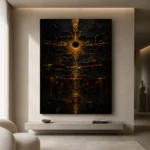 Celestial Axis Abstract Wall Art Canvas Print - Image 10