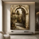 Ancient Stone Archway Architecture Wall Art Canvas Print - Image 10