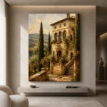 Tuscan Villa Architecture Wall Art Canvas Print - Image 10