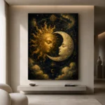 Sun and Moon Astrology Wall Art Canvas Print - Image 10