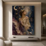 Celestial Muse Astrology Wall Art Canvas Print - Image 10