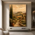 Tuscan Villa Path Landscape Wall Art Canvas Print - Image 10