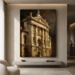 Classical Facade Architecture Wall Art Canvas Print - Image 10