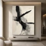 Black Arc Minimalist Wall Art Canvas Print - Image 10