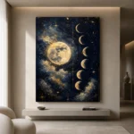 Moon Phases Astrology Wall Art Canvas Print - Image 6