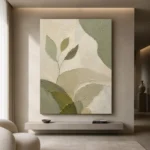 Sage Leaf Minimalist Wall Art Canvas Print - Image 10