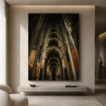Vaulted Arch Abstract Wall Art Canvas Print - Image 10