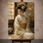 Japanese Geisha Art wall art print for elegant interiors