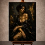 Black & Gold Wall Art wall art print for elegant interiors