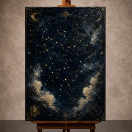 Astrology Wall Art wall art print for elegant interiors