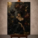 Black & Gold Wall Art wall art print for elegant interiors
