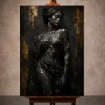 Black & Gold Wall Art wall art print for elegant interiors