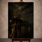 Cinematic Cityscapes wall art print for elegant interiors