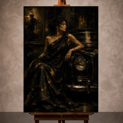 Black & Gold Wall Art wall art print for elegant interiors